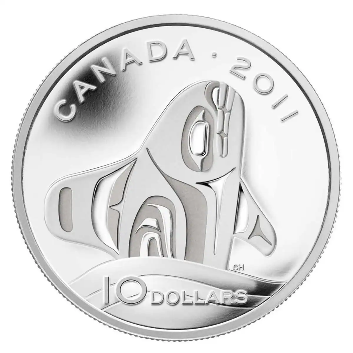 2011 Canada $10 Orca Whale Fine Silver Coin - Century Stamps and Coins